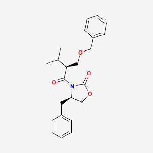 (4R)-3-[(2S)-3-Methyl-1-oxo-2-[(phenylmethoxy)methyl]butyl]-4-(phenylmethyl)-2-oxazolidinone