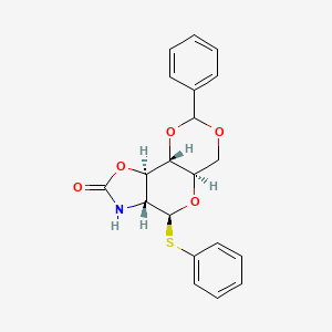 molecular formula C20H19NO5S B3351561 Phenyl 4,6-O-benzylidene-2-deoxy-1-thio-beta-D-glucopyranosid[2,3-d]-1,3-oxazolidin-2-one CAS No. 371123-25-0