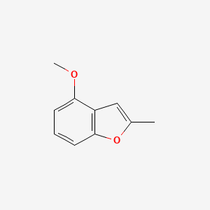 molecular formula C10H10O2 B3351589 4-methoxy-2-methylbenzofuran CAS No. 3781-89-3