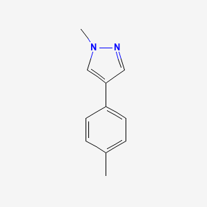 molecular formula C11H12N2 B3351606 1-Methyl-4-(4-methylphenyl)-1H-pyrazole CAS No. 37921-11-2