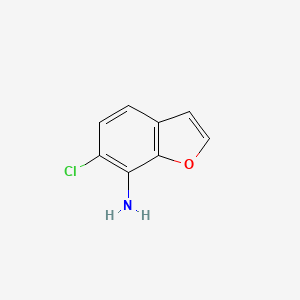 molecular formula C8H6ClNO B3351614 6-Chloro-1-benzofuran-7-amine CAS No. 379230-43-0