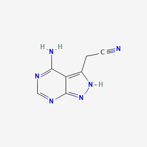 (4-Amino-2H-pyrazolo[3,4-d]pyrimidin-3-yl)acetonitrile