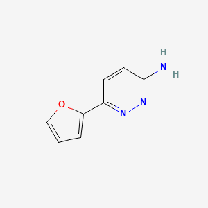 molecular formula C8H7N3O B3351647 3-Amino-6-(2-furanyl)pyridazine CAS No. 38530-09-5