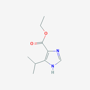 molecular formula C9H14N2O2 B3351648 ethyl 5-isopropyl-1H-imidazole-4-carboxylate CAS No. 38603-79-1