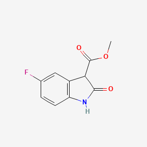 molecular formula C10H8FNO3 B3351675 Methyl 5-fluoro-2-oxo-2,3-dihydro-1H-indole-3-carboxylate CAS No. 389571-36-2