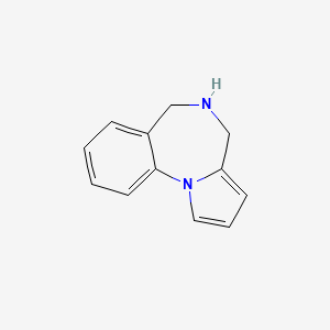 molecular formula C12H12N2 B3351711 5,6-Dihydro-4h-pyrrolo[1,2-a][1,4]benzodiazepine CAS No. 39243-92-0
