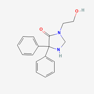 B3351751 3-(2-Hydroxyethyl)-5,5-diphenylimidazolidin-4-one CAS No. 39588-45-9