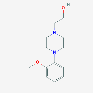 molecular formula C13H20N2O2 B3351806 1-Piperazineethanol, 4-(2-methoxyphenyl)- CAS No. 40004-60-2