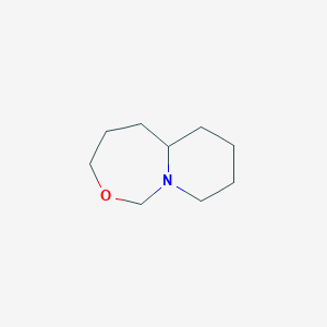 molecular formula C9H17NO B3351843 Octahydro-1H-pyrido[1,2-c][1,3]oxazepine CAS No. 40269-84-9