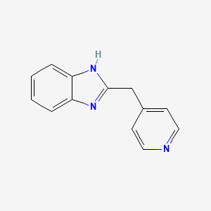 molecular formula C13H11N3 B3351902 2-(Pyridin-4-ylmethyl)-1h-benzimidazole CAS No. 40608-77-3