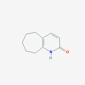 molecular formula C10H13NO B3351973 1,5,6,7,8,9-Hexahydro-2h-cyclohepta[b]pyridin-2-one CAS No. 41043-08-7