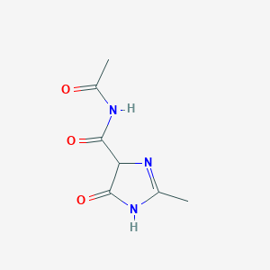 molecular formula C7H9N3O3 B3351979 N-Acetyl-2-methyl-5-oxo-4,5-dihydro-1H-imidazole-4-carboxamide CAS No. 412307-95-0