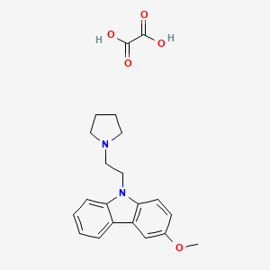 molecular formula C21H24N2O5 B3352053 3-Methoxy-9-(2-(pyrrolidin-1-yl)ethyl)-9H-carbazole oxalate CAS No. 41734-83-2
