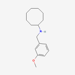 molecular formula C16H25NO B3352067 N-[(3-methoxyphenyl)methyl]cyclooctanamine CAS No. 418790-18-8