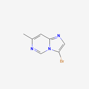 molecular formula C7H6BrN3 B3352142 3-Bromo-7-methylimidazo[1,2-C]pyrimidine CAS No. 425615-34-5