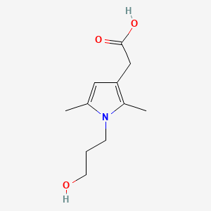 1H-Pyrrole-3-acetic acid, 1-(3-hydroxypropyl)-2,5-dimethyl-