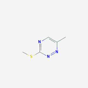 molecular formula C5H7N3S B3352158 6-Methyl-3-(methylthio)-1,2,4-triazine CAS No. 42836-95-3
