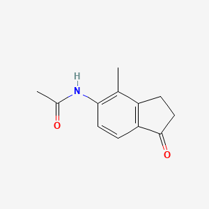 molecular formula C12H13NO2 B3352167 N-(4-Methyl-1-oxo-2,3-dihydro-1H-inden-5-yl)acetamide CAS No. 429682-70-2