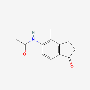 N-(4-Methyl-1-oxo-2,3-dihydro-1H-inden-5-yl)acetamide