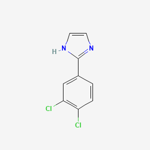 molecular formula C9H6Cl2N2 B3352178 2-(3,4-Dichlorophenyl)-1h-imidazole CAS No. 4308-27-4