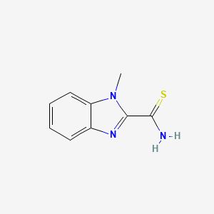 molecular formula C9H9N3S B3352195 1H-Benzimidazole-2-carbothioamide, 1-methyl- CAS No. 43102-10-9