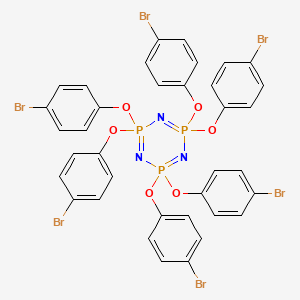 molecular formula C36H24Br6N3O6P3 B3352213 Hexakis(p-bromophenoxy)cyclotriphosphazene CAS No. 4376-72-1