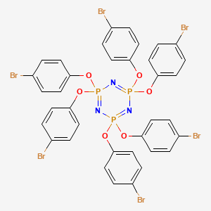 molecular formula C36H24Br6N3O6P3 B3352213 2,2,4,4,6,6-Hexakis(4-bromophenoxy)-1,3,5,2,4,6-triazatriphosphorine CAS No. 4376-72-1