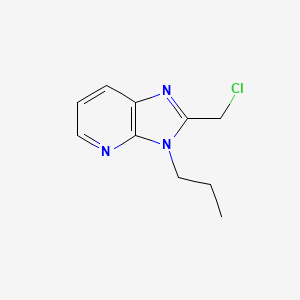 molecular formula C10H12ClN3 B3352220 1-Propyl-2-chloromethyl-7-azabenzimidazole CAS No. 439571-81-0