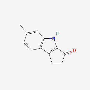 molecular formula C12H11NO B3352223 6-Methyl-1,4-dihydrocyclopenta[b]indol-3(2H)-one CAS No. 441067-85-2