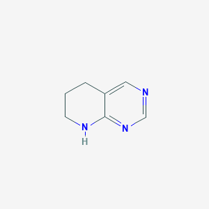 molecular formula C7H9N3 B3352237 5,6,7,8-Tetrahydropyrido[2,3-d]pyrimidine CAS No. 4430-80-2