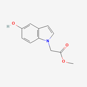 molecular formula C11H11NO3 B3352265 methyl (5-hydroxy-1H-indol-1-yl)acetate CAS No. 445490-34-6