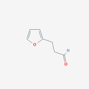 molecular formula C7H8O2 B3352296 3-(Furan-2-yl)propanal CAS No. 4543-51-5