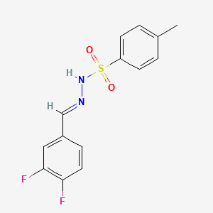 molecular formula C14H12F2N2O2S B3352299 N'-(3,4-Difluorobenzylidene)-4-methylbenzenesulfonohydrazide CAS No. 457607-49-7