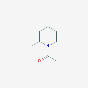 molecular formula C8H15NO B3352305 1-(2-methylpiperidin-1-yl)ethanone CAS No. 4593-15-1
