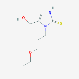1-(3-Ethoxypropyl)-5-(hydroxymethyl)-1,3-dihydro-2H-imidazole-2-thione