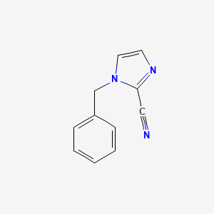 molecular formula C11H9N3 B3352328 1-benzyl-1H-imidazole-2-carbonitrile CAS No. 46323-27-7
