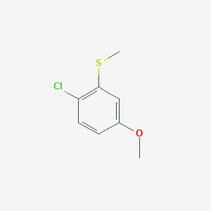 molecular formula C8H9ClOS B3352363 (2-Chloro-5-methoxyphenyl)(methyl)sulfane CAS No. 473255-65-1