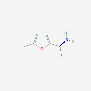 molecular formula C7H11NO B3352366 (1S)-1-(5-methylfuran-2-yl)ethan-1-amine CAS No. 473733-26-5