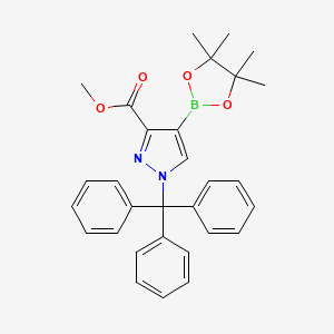 Methyl 4-(4,4,5,5-tetramethyl-1,3,2-dioxaborolan-2-yl)-1-trityl-1H-pyrazole-3-carboxylate