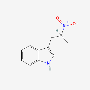 molecular formula C11H12N2O2 B3352429 3-(2-Nitropropyl)-1H-indole CAS No. 4771-72-6