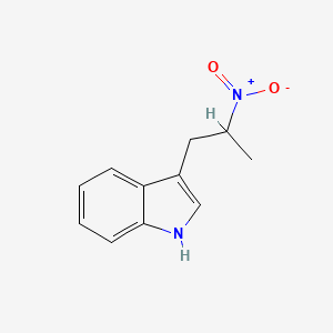 molecular formula C11H12N2O2 B3352429 1H-Indole, 3-(2-nitropropyl)- CAS No. 4771-72-6