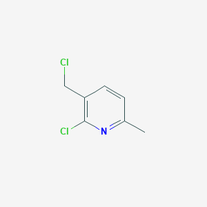 molecular formula C7H7Cl2N B3352435 2-Chloro-3-(chloromethyl)-6-methylpyridine CAS No. 477207-32-2