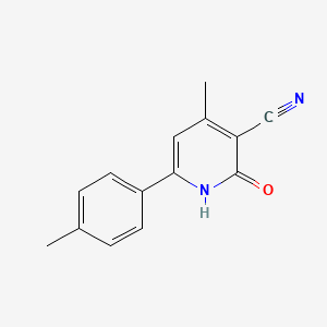 4-Methyl-2-oxo-6-(P-tolyl)-1,2-dihydropyridine-3-carbonitrile