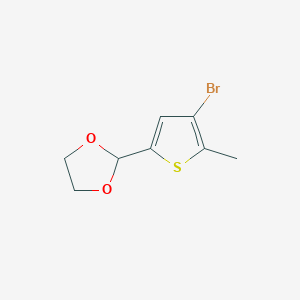 B3352474 2-(4-Bromo-5-methylthiophen-2-YL)-1,3-dioxolane CAS No. 479196-49-1