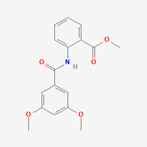molecular formula C17H17NO5 B335248 Methyl 2-[(3,5-dimethoxybenzoyl)amino]benzoate 