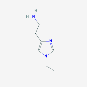 molecular formula C7H13N3 B3352490 2-(1-Ethyl-1h-imidazol-4-yl)ethanamine CAS No. 479408-49-6