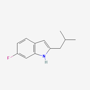 molecular formula C12H14FN B3352539 6-Fluoro-2-isobutyl-1H-indole CAS No. 491601-36-6