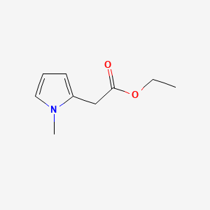 molecular formula C9H13NO2 B3352581 Ethyl 1-methyl-1H-pyrrole-2-acetate CAS No. 49669-45-6