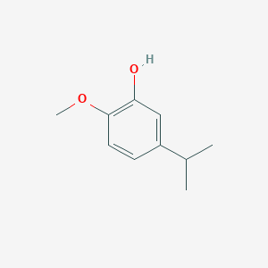 molecular formula C10H14O2 B3352608 2-Methoxy-5-(propan-2-YL)phenol CAS No. 499-79-6