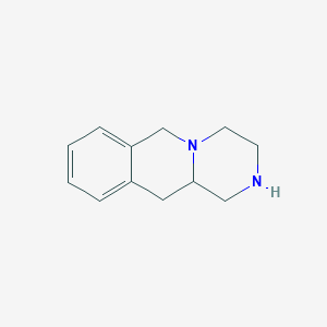 molecular formula C12H16N2 B3352627 2,3,4,6,11,11A-Hexahydro-1H-pyrazino[1,2-B]isoquinoline CAS No. 50290-83-0